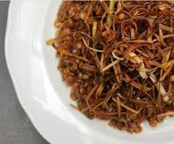 Mjadra  de arroz con lentejas